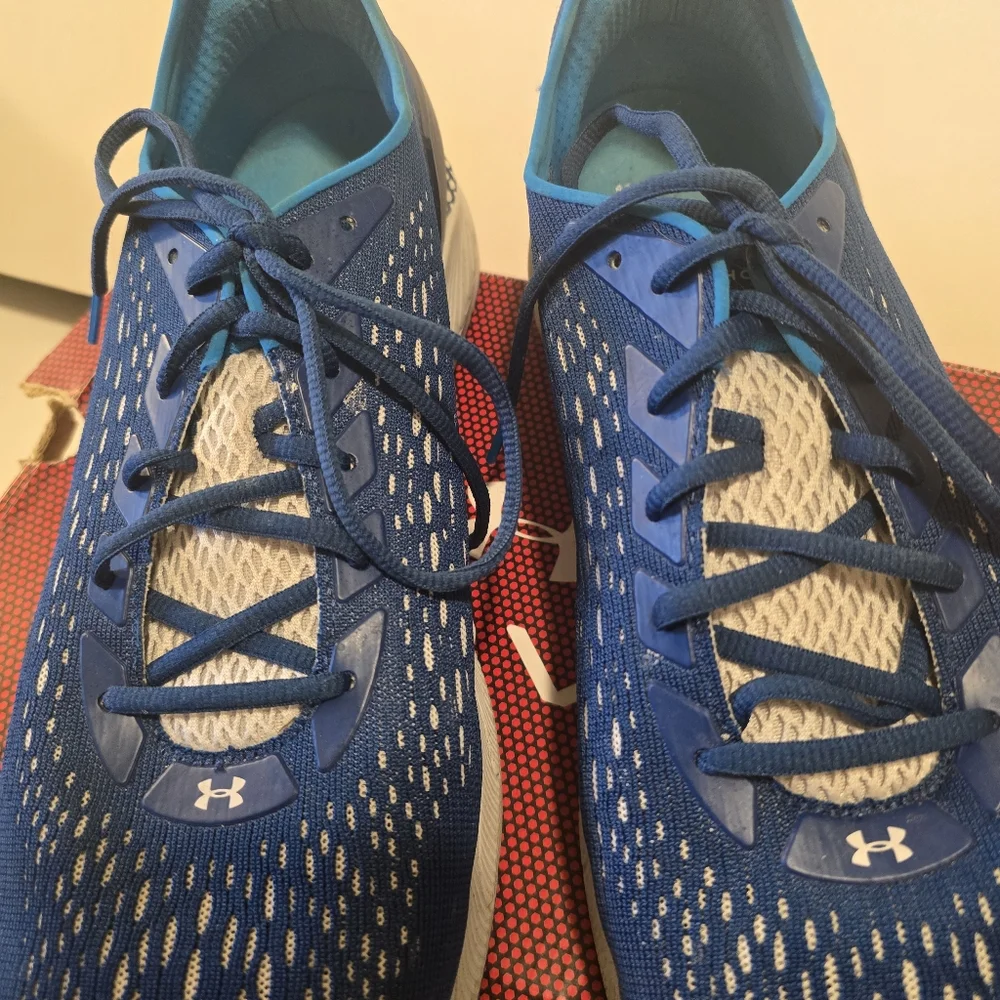 UNDER ARMOUR UA HOVR SONIC 3 Blue Running Shoes Casual Sneakers Gym Mens Size 14